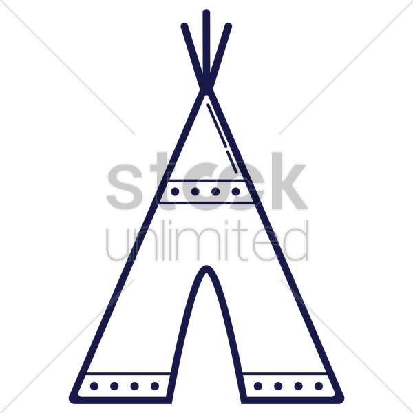 Clip Art Teepee Clipart Tipi Clip Art - Native American Teepee Drawings (600x600)