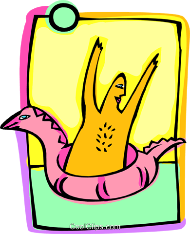 Figure In A Floating Toy Royalty Free Vector Clip Art - Figure In A Floating Toy Royalty Free Vector Clip Art (390x480)