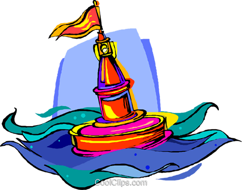 Buoy, Floating Channel Marker Royalty Free Vector Clip - Clip Art (480x378)