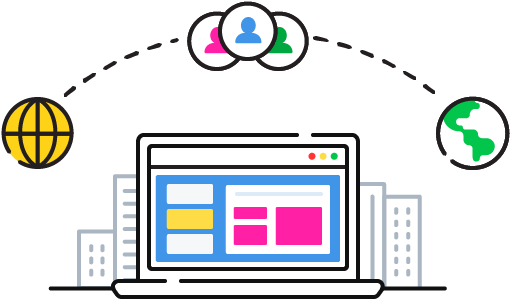 Illus Tld Domain Goes International - Domain Name (601x390)