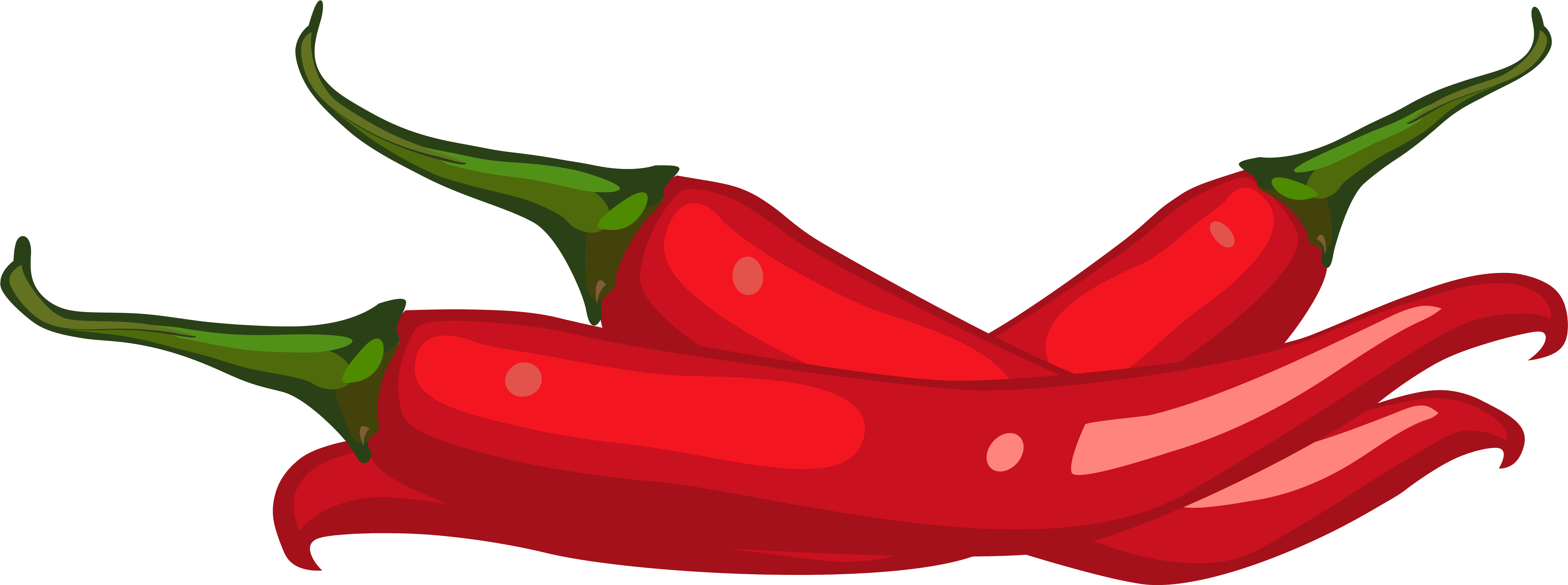 Red Peppers Png Clip Art - Clip Art (8000x2974)