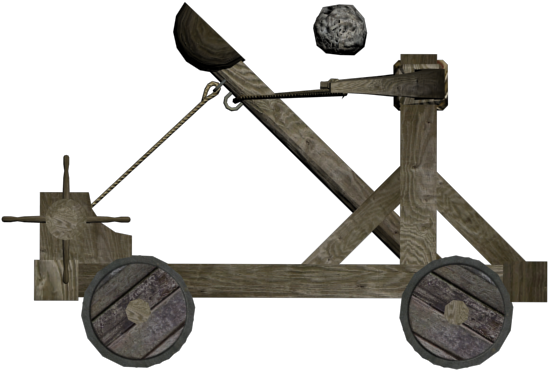 Trebuchet Clip Art - Catapult Clipart Png (640x480)
