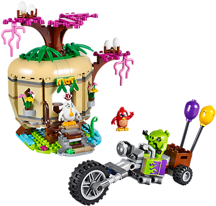 Catapult Into Action And Take Back The Eggs From The - Lego Bird Island Egg Heist (600x450)