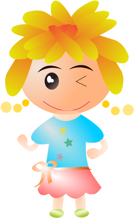 Inkscape Drawing Hair - Blond (530x750)