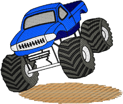 Monster Truck, Monster Truck2 - Like Big Trucks Embroidery Design (515x439)