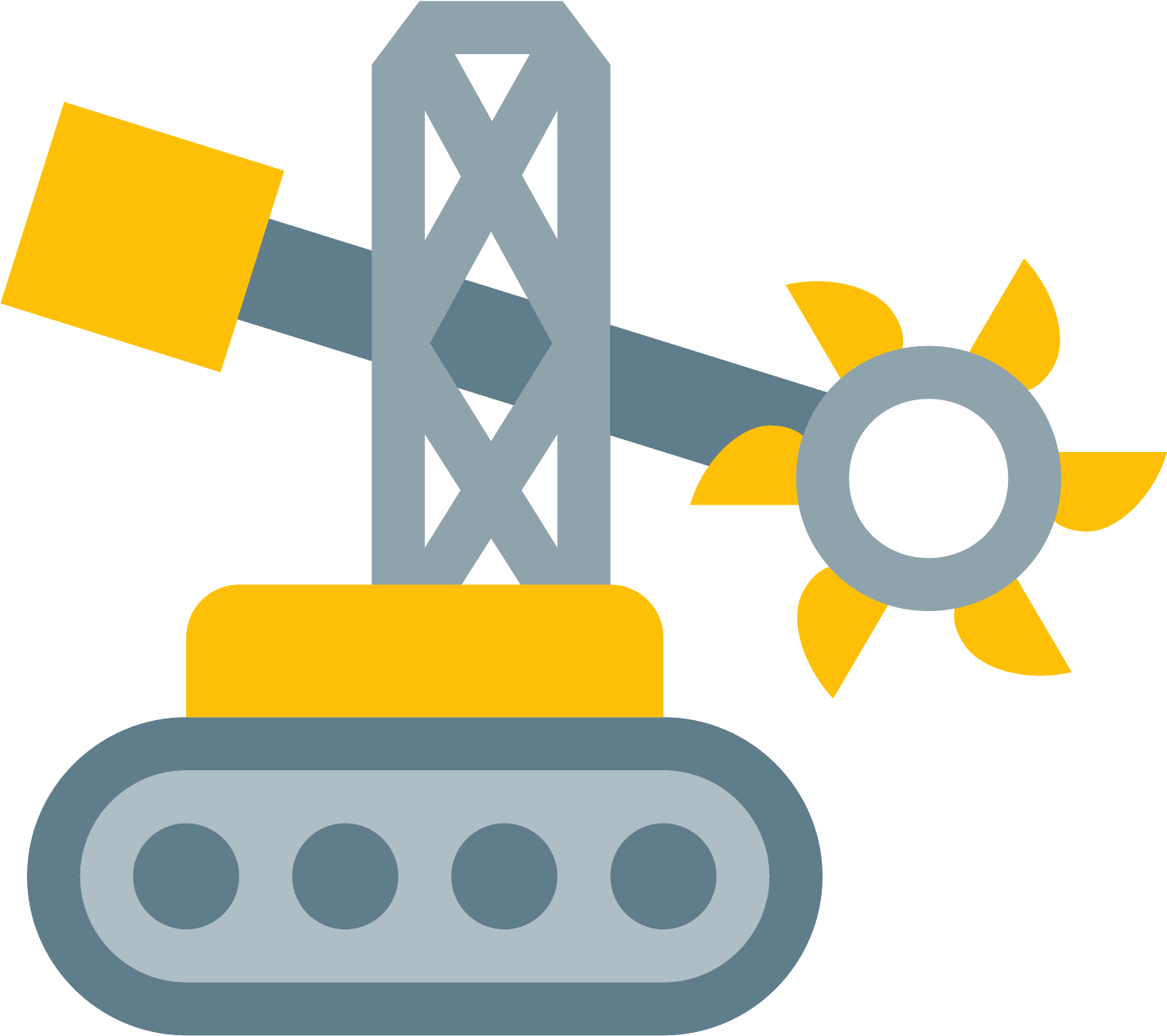 Coal Mine Icon Free Image Transparent Stock - Bucket Wheel Excavator Kartun (1600x1600)