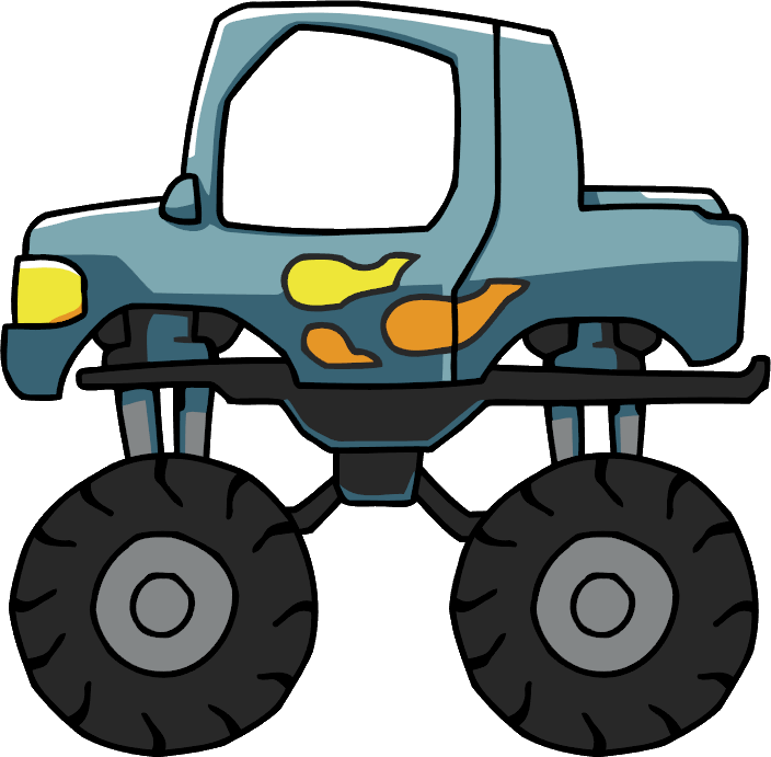 Elemental Clipart Truck - Clipart Monster Truck Png (704x691)