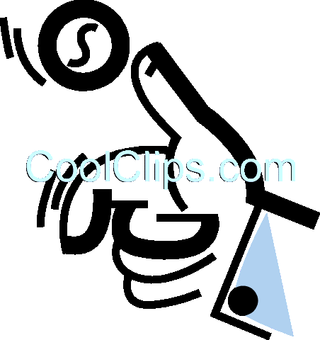 Coin Toss Royalty Free Vector Clip Art Illustration - Clip Art (452x480)