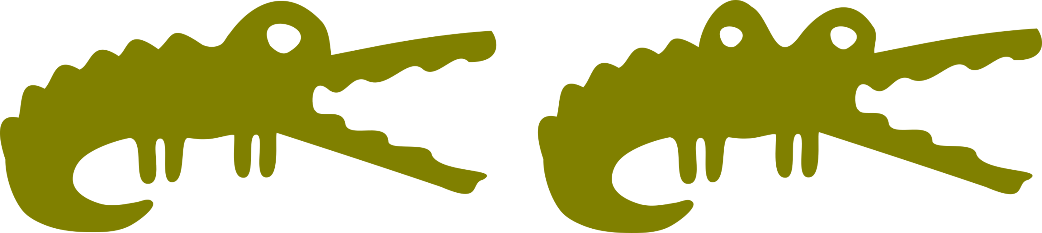 Crocodile Alligators Tree Desomorphine Horse - Crocodile (3346x750)