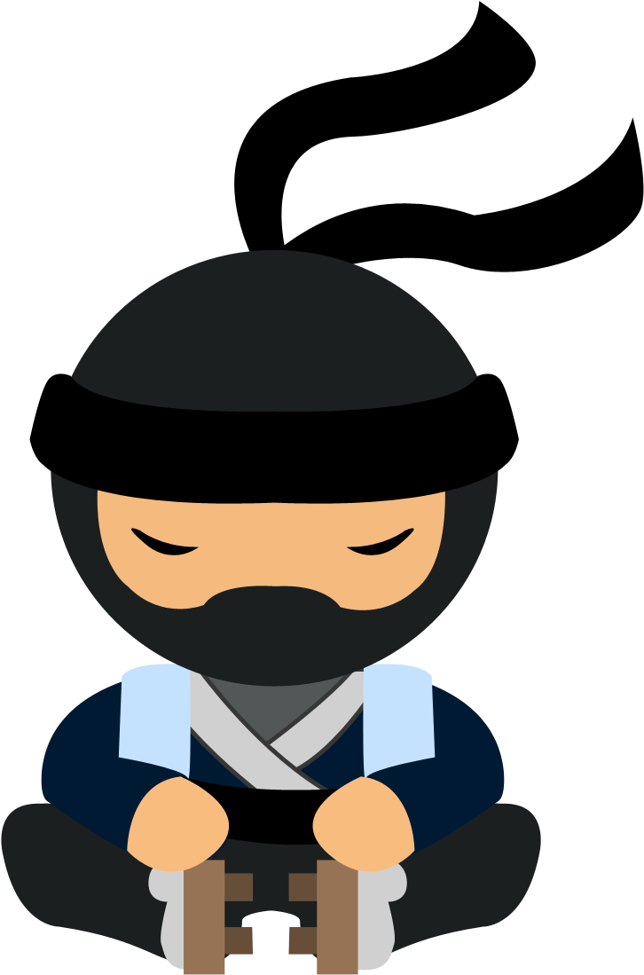 Ninja Clipart Belt - Black Belt Ninja (792x1202)