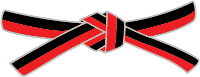 Red / Black Belt - Black Belt Vector (400x400)