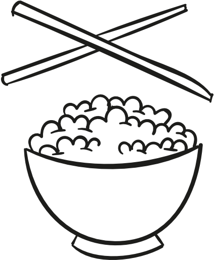 Clip Art Freeuse Download Cilpart Winsome Bowls Chopstick - Dibujo De Comida China (512x512)