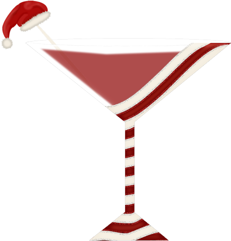 Candy Cane Christmas Caramelo De Menta, Cañas De Caramelo, - Christmas Cocktail Clipart (471x500)