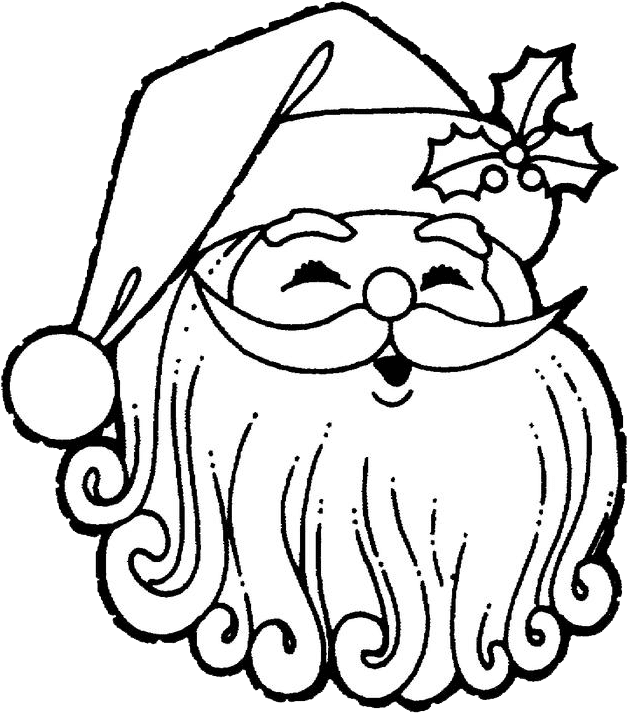Santaclaus - Drawings Santa Claus Face (635x720)