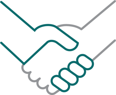 Icon Handshake - Mediation Symbol (384x314)