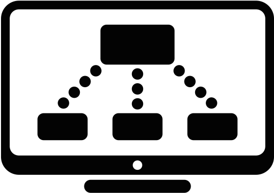 Hierarchy By Aha-soft From The Noun Project - Network Monitoring Icon (687x534)