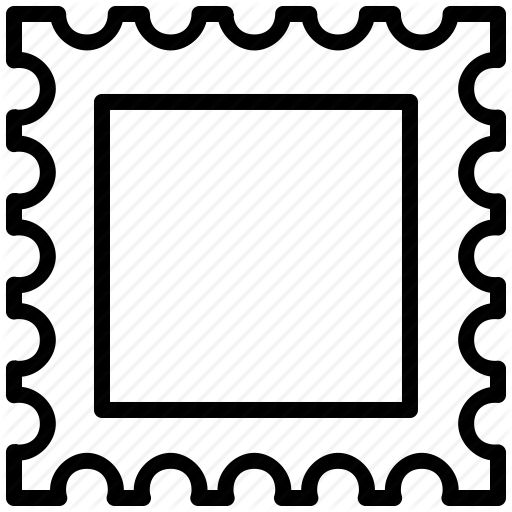 Sibcode Line By Aha Clip Art Black And White Download - Postage Stamp Icon Png (512x512)
