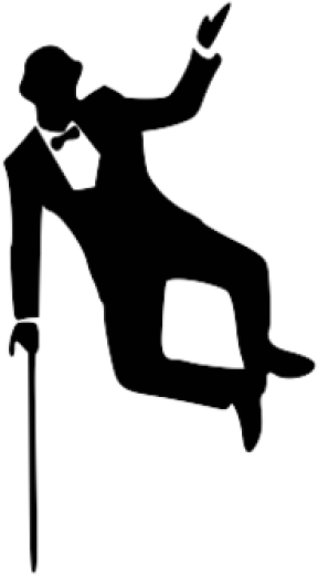 Charlie Chaplin Png, Download Png Image With Transparent - Silhouette Of Guy Dancing (400x600)