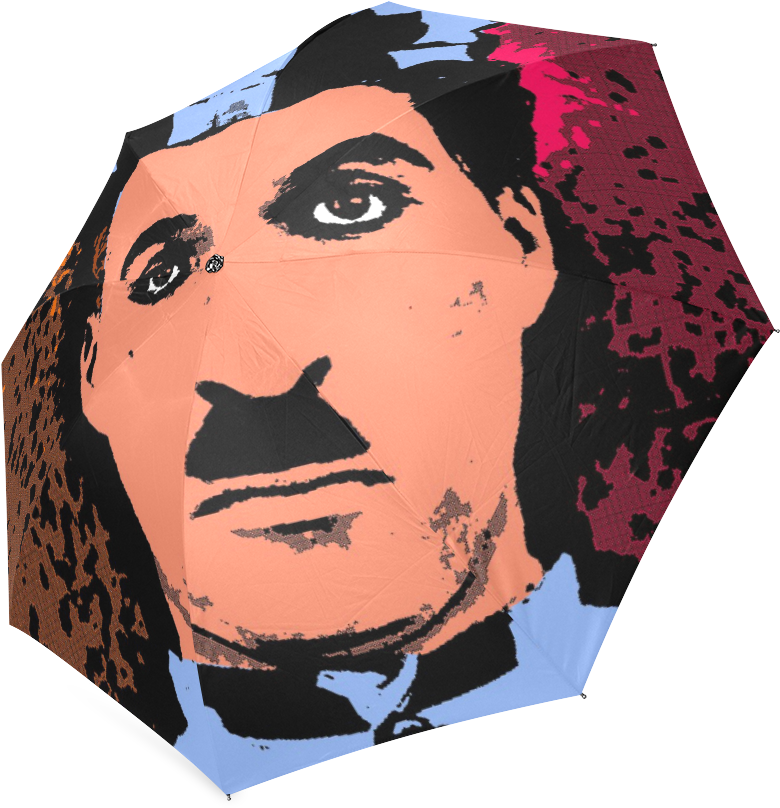Charlie Chaplin-4 Foldable Umbrella - Charlie Chaplin (1000x1000)