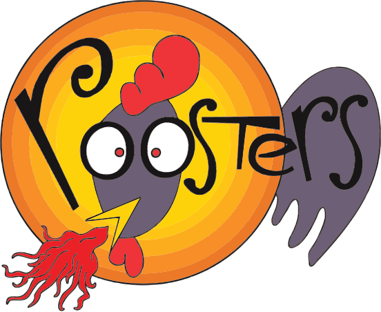 Roosters Hot Wings Logo Grand Junction Colorado - Roosters Grand Junction (552x452)