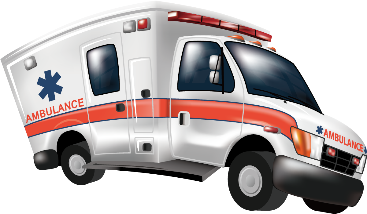 Picture Royalty Free Library Cartoon Emergency Medical - Ambulance Speeding (1276x1276)