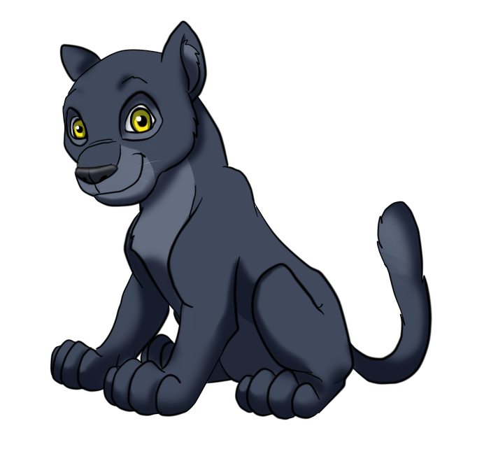 Little Panther Clipart Black Panther Black Cat Whiskers - Clipart Cute Panther (682x642)