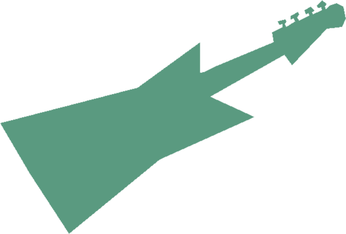 Guitar Rock Pedestrian Angle H&m - Clip Art (1106x750)