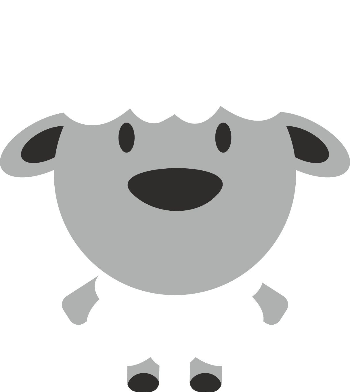 Farmhouse Clipart Pig Farm - Cartoon Sheep Shot Glass (1217x1362)