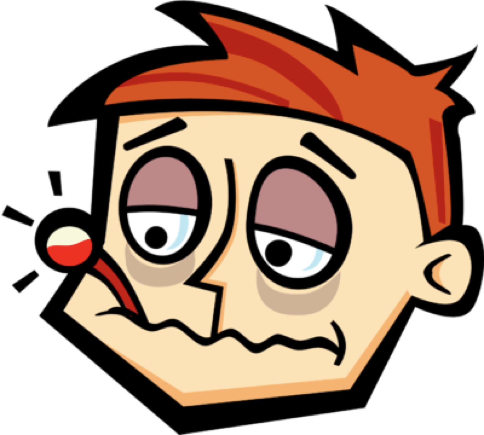 Disease Clipart Cure - Sick Man Clipart Png (1667x1500)