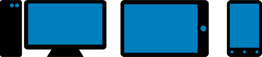 Clip Art For Tablet Clipart Smartphone Feature Phone - Smartphone Tablet Computer Icon Vector (900x199)