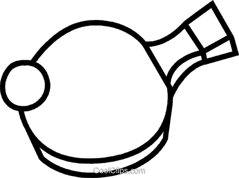 Ping Pong Paddle Royalty Free Vector Clip Art Illustration - Raquetes De Pingpong Png (480x359)