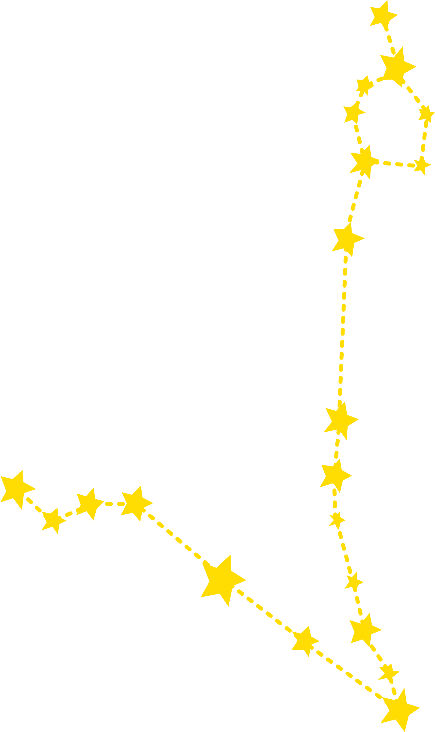 Big Image - Pisces Constellation Clipart (1428x2400)