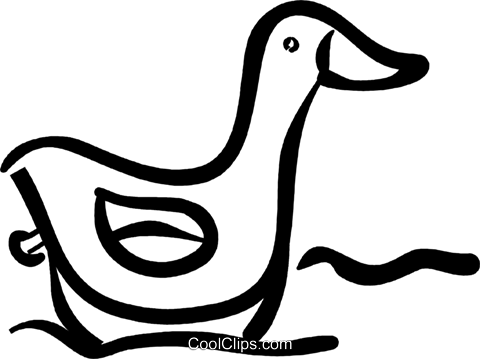 Rubber Duck Royalty Free Vector Clip Art Illustration - Duck On A Tractor (480x359)