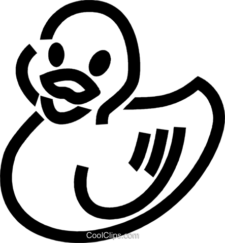 Rubber Duck Royalty Free Vector Clip Art Illustration - 2013 (443x480)