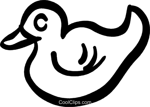 Rubber Duck Royalty Free Vector Clip Art Illustration - Rubber Duck Royalty Free Vector Clip Art Illustration (480x343)