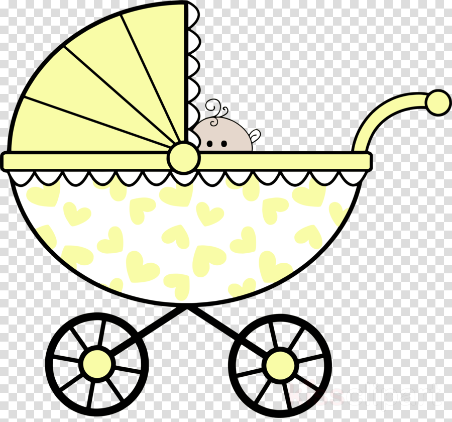 Baby Shower Clip Art Black And White Clipart Infant - Black And White Baby Stroller Clipart (900x840)