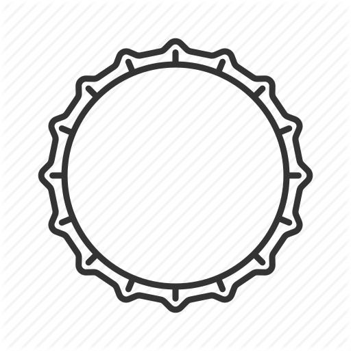 Beer Bottle Cap Outline Clipart Beer Bottle Bottle - Bottle Cap Outline Clipart (512x512)