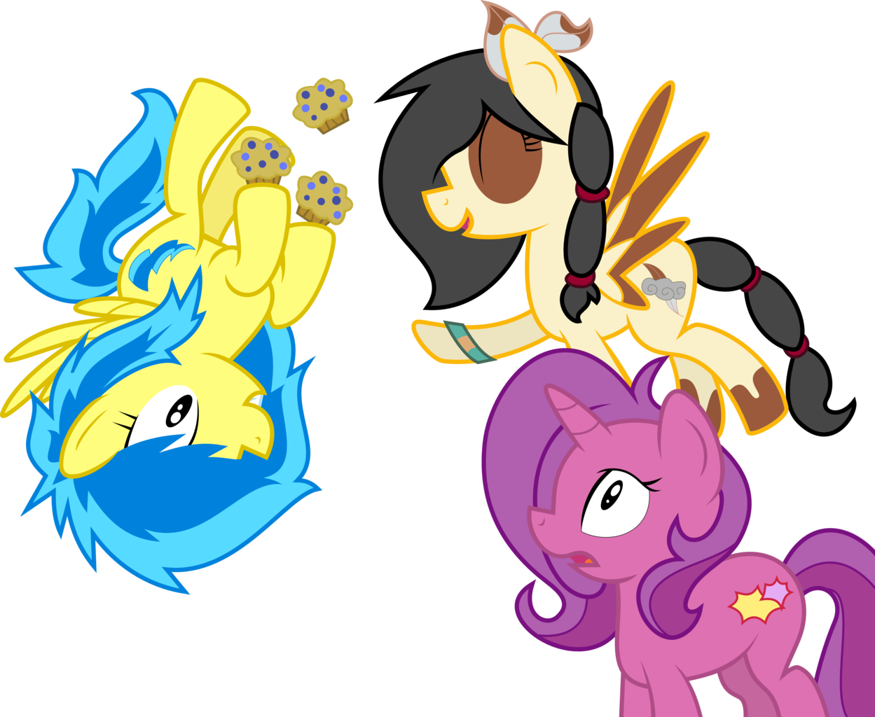 Blueblitzie, Muffin, Oc, Oc - Derpy Hooves (1249x1024)