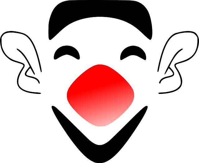 Cartoon Clown Face Png (640x526)