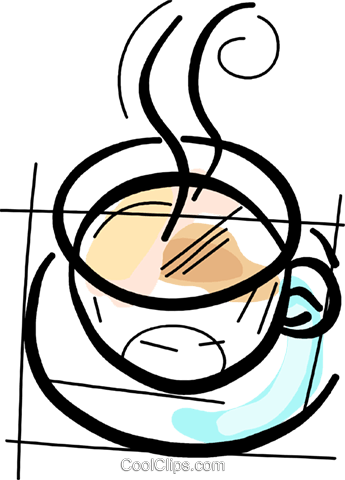 Cups Of Coffee Royalty Free Vector Clip Art Illustration - Cups Of Coffee Royalty Free Vector Clip Art Illustration (345x480)