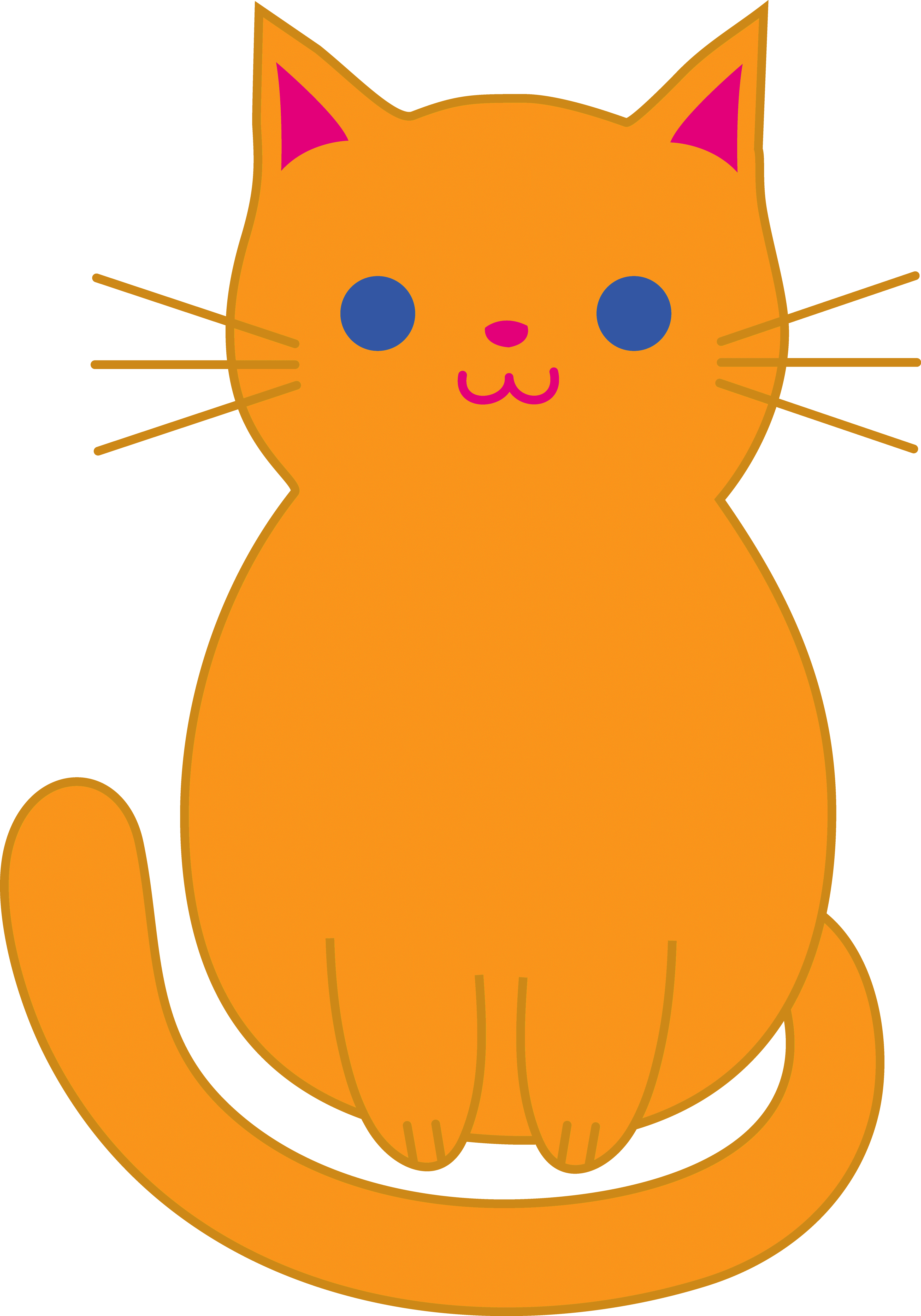 Awww Clipart Image Group Clip Art Royalty Free Stock - Cat Yellow Clipart Png (3528x5039)