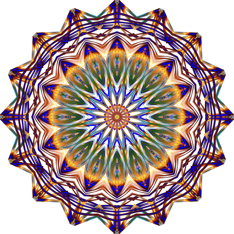 Kaleidoscope Mandala Computer Icons Line Art - Kaleidoscope Mandala Computer Icons Line Art (750x750)