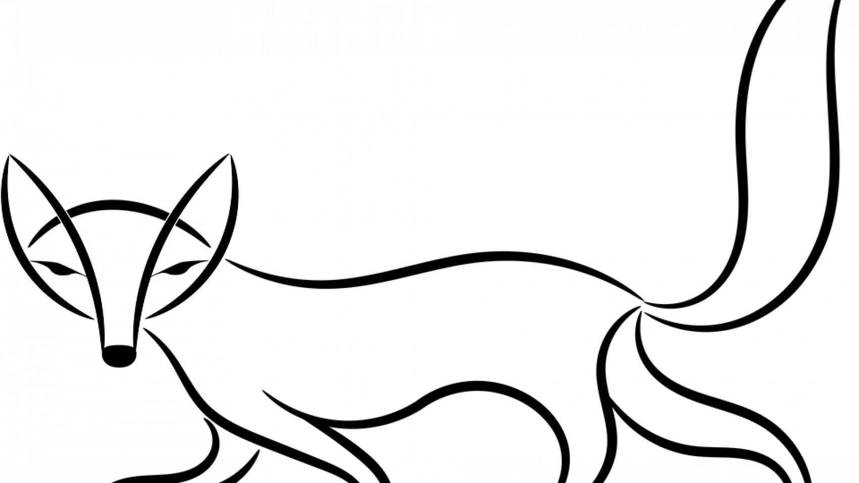 Is A Mistake Good Or Bad - Fox Clip Art Black And White (1700x956)
