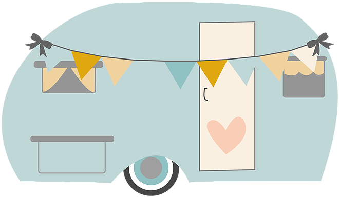 I Didn't Purchase My First Vintage Trailer In A Downpour - Caravan Clipart (669x669)