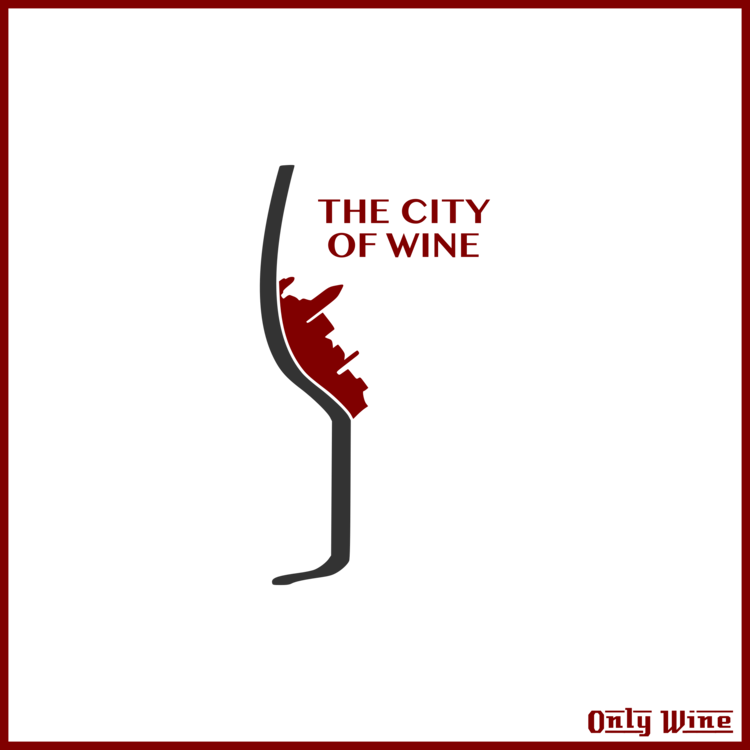 Wine Logo Brand Grape City - Clip Art (750x750)