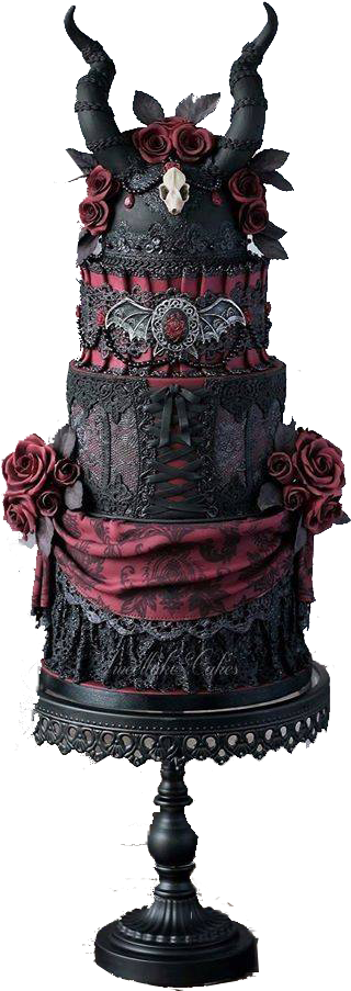 Birthday Halloween Dark - Gothic Cakes (481x960)