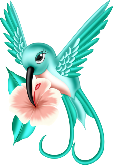 Hummingbird Clipart Hummingbird Clipart Printable Free - Imagenes De Colibris Animadas (367x535)