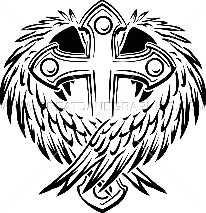 Wing Cross Clipart Lion Clip Art - Clip Art (825x853)