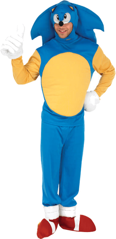 Adult Sonic The Hedgehog Jokers Masquerade - Sonic The Hedgehog Outfit (600x951)