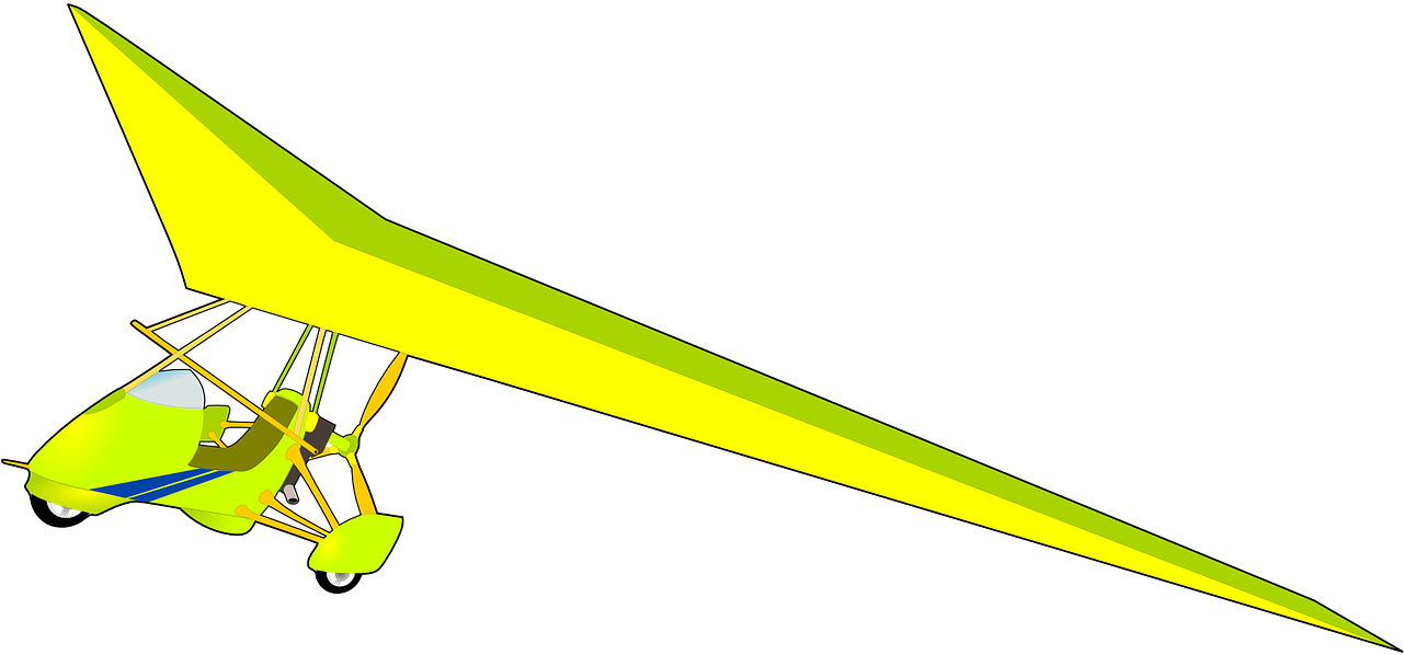 Microlight Fly Plane - Planeador Png (1280x640)